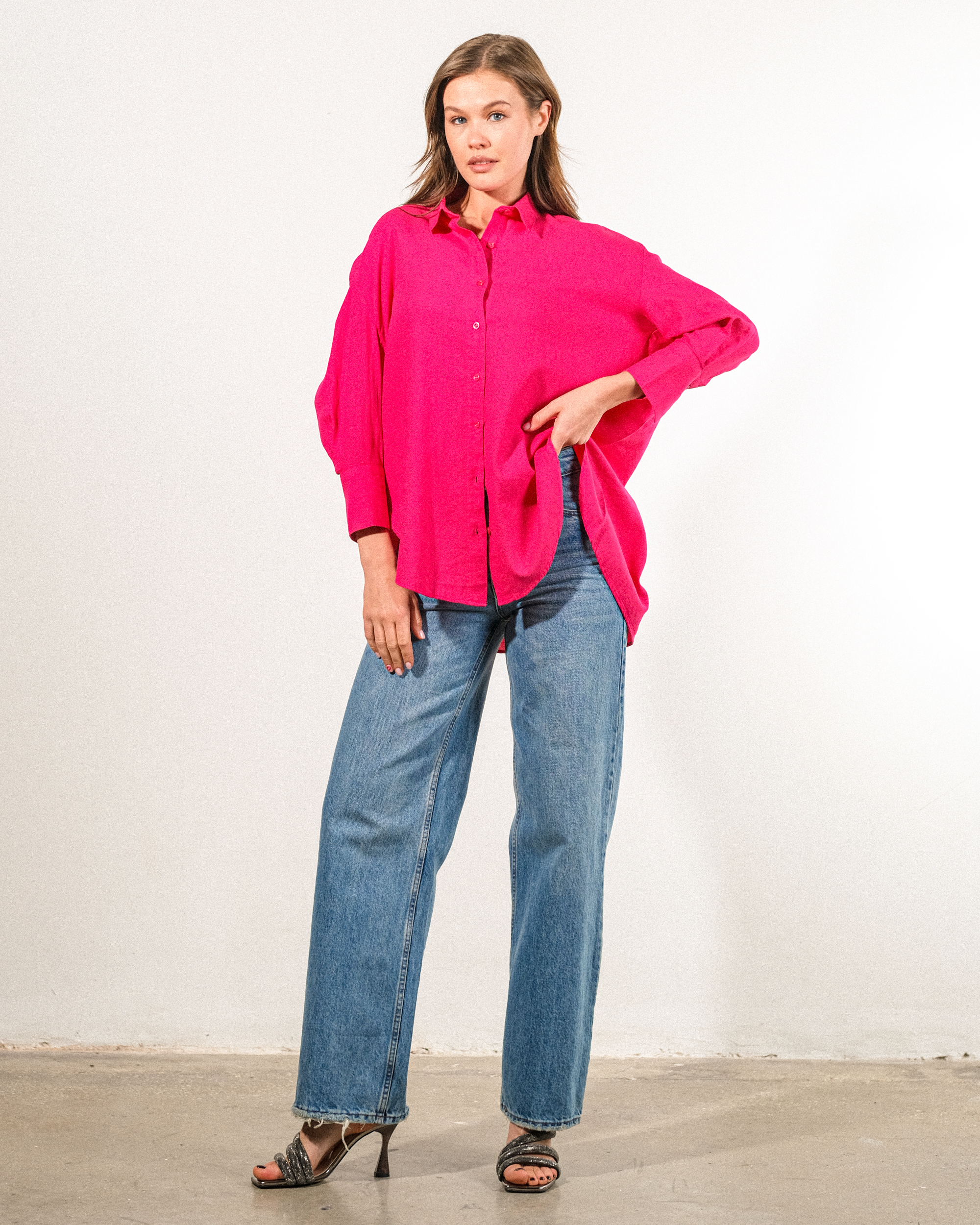 Oversize%20Kalıp%20Keten%20Kumaş%20Kadın%20Gömlek