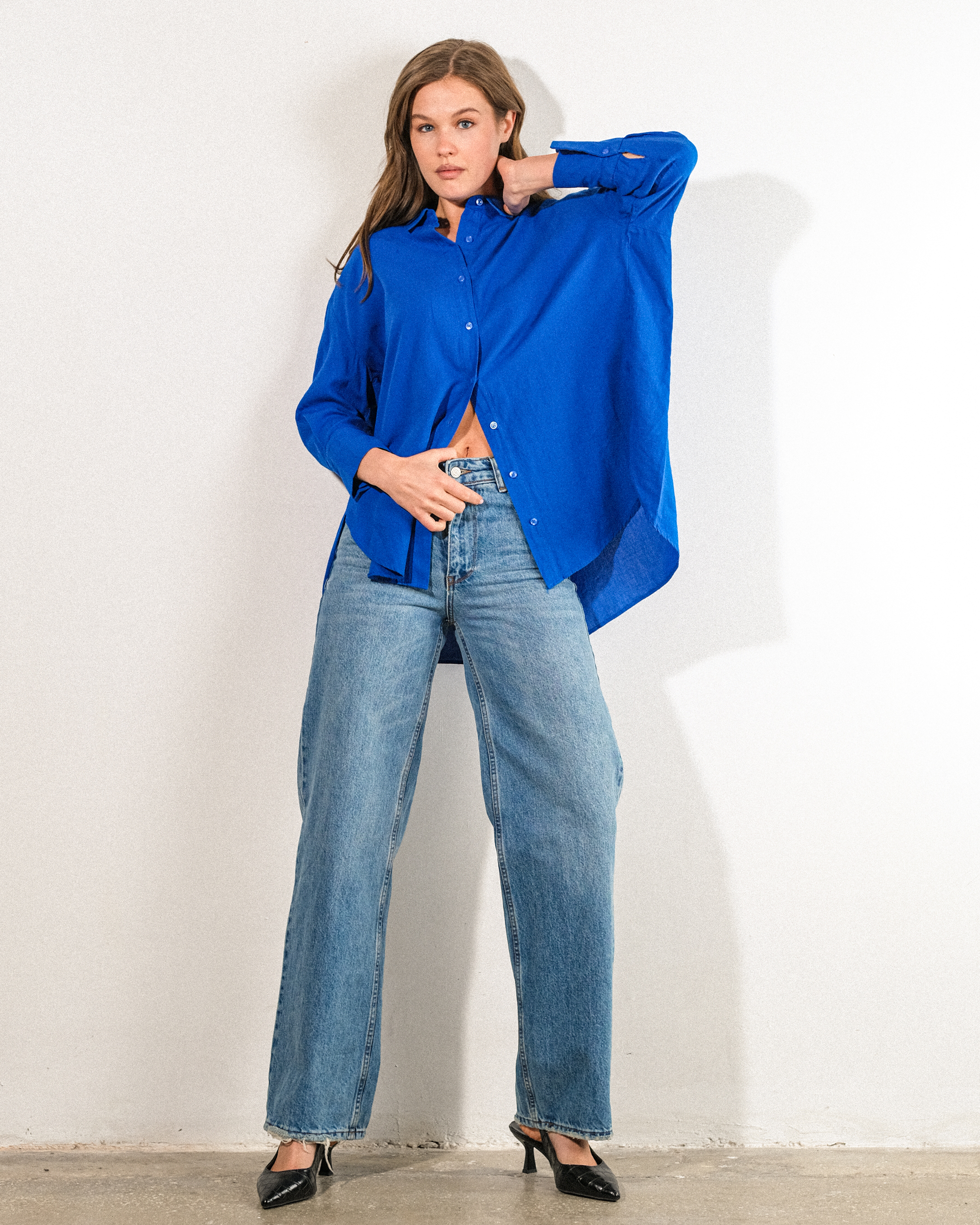 Oversize%20Kalıp%20Keten%20Kumaş%20Kadın%20Gömlek