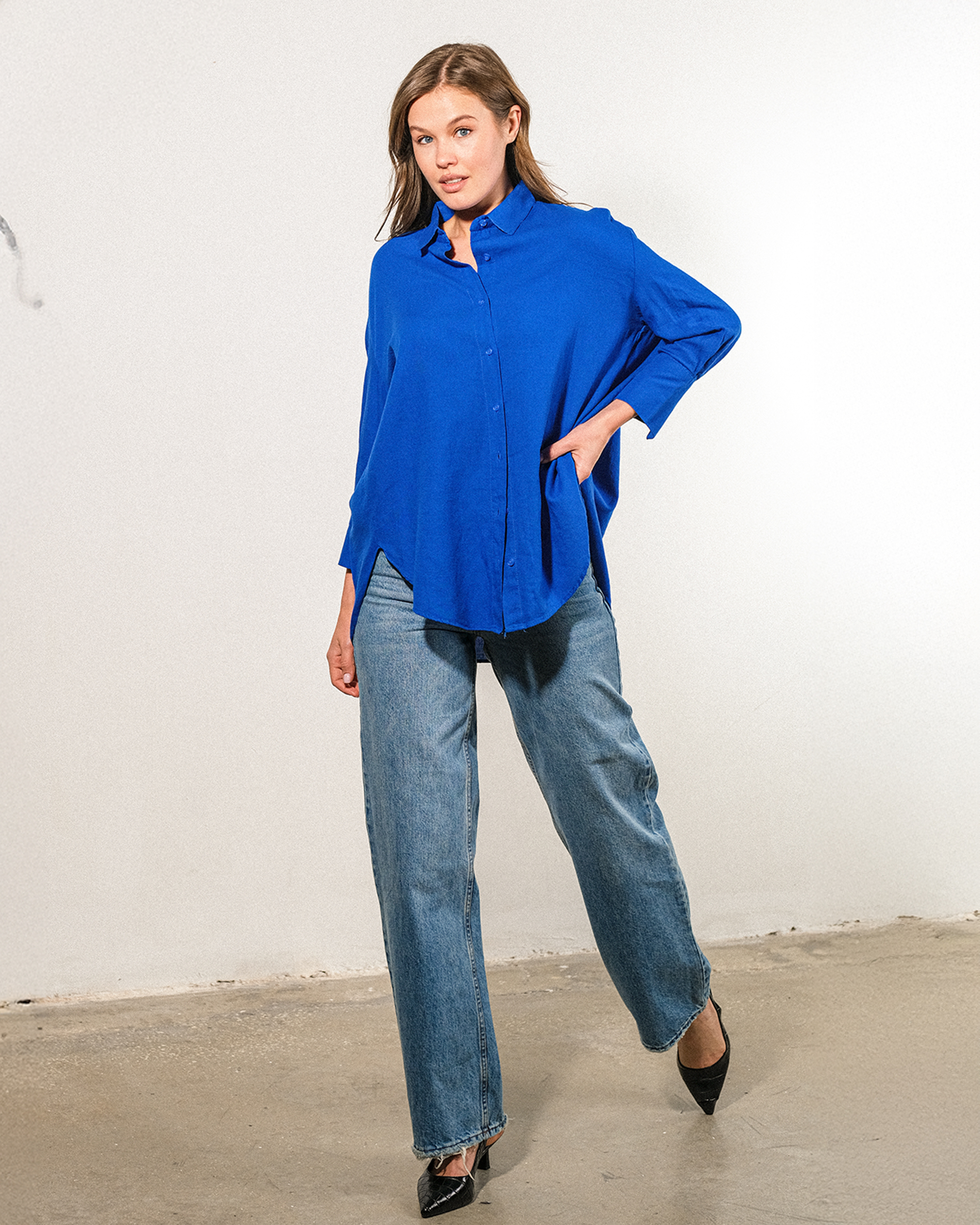 Oversize%20Kalıp%20Keten%20Kumaş%20Kadın%20Gömlek