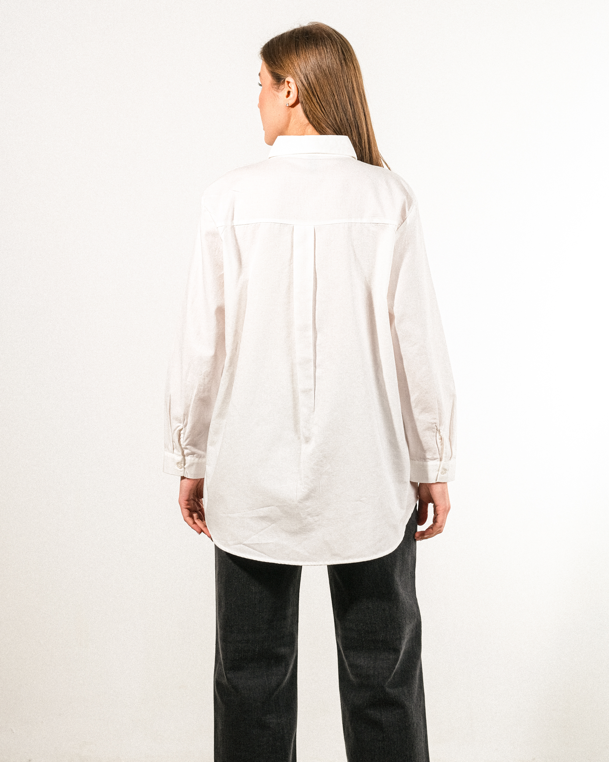 Nakışlı%20Pamuk%20Kumaş%20Oversize%20Kadın%20Gömlek