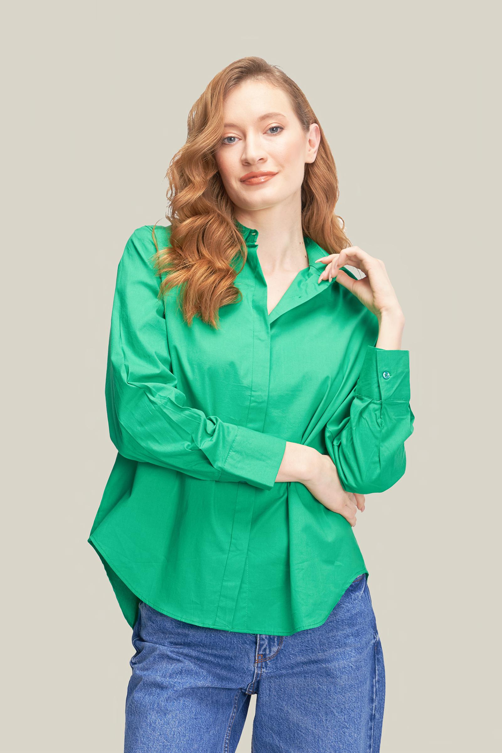 Kadin%20Klasi̇k%20Gömlek%20Tam%20Kalip%20Pamuk%20Kumaş
